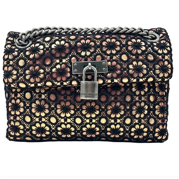 NWT Gorgeous Kurt Geiger London Lace Mini Brixton Bag - Picture 6 of 16